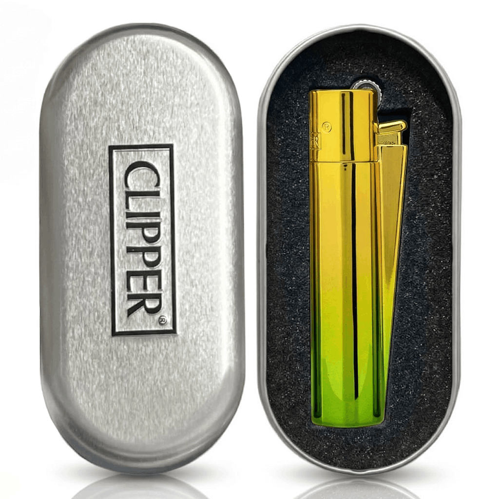 Clipper Large Metal GREEN GRADIENT with giftbox 
